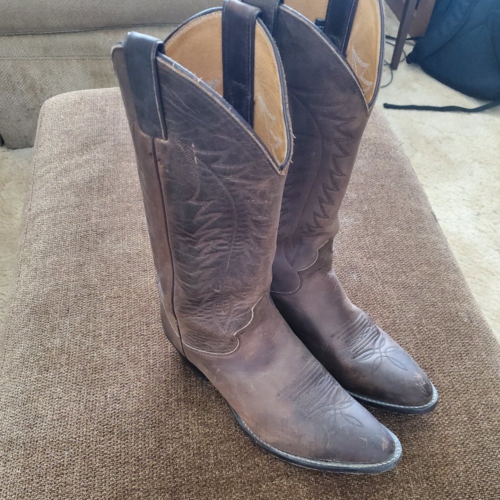 Justin men's round toe Western boot